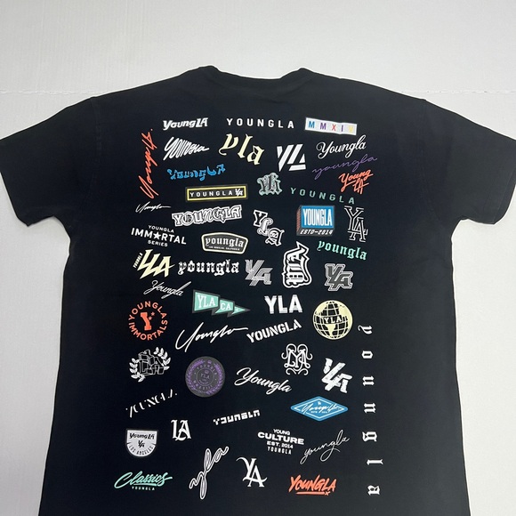 RARE YOUNGLA LIMITED EDITION BLACK SHIRT #482 extra-small XS HALL OF FAME - Picture 6 of 11